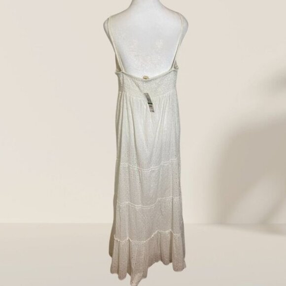 Michael Kors White Eyelet Maxi Dress - Size L - Picture 4 of 7